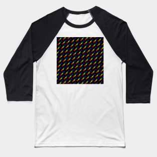 Happy | #HAPPY  | Hashtag Pattern Baseball T-Shirt